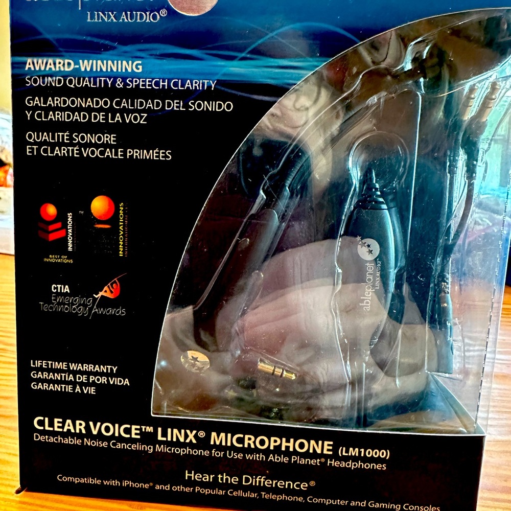 AblePlanet Linx Microphone noise cancellationing clear voice
New unopened unused